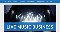 Desktop Screenshot of livemusicbusiness.com