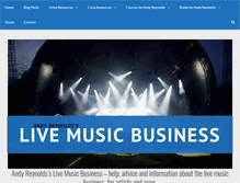 Tablet Screenshot of livemusicbusiness.com